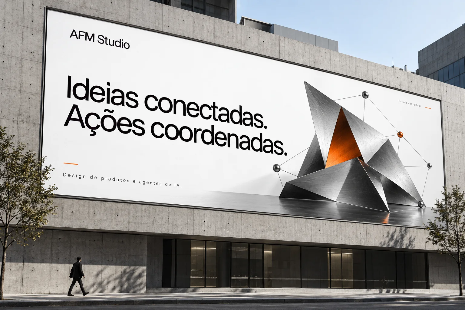 Campanha aplicada em outdoor — estudo conceitual
